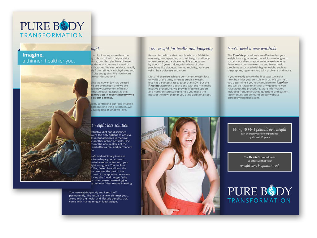 purebody trifold brochure