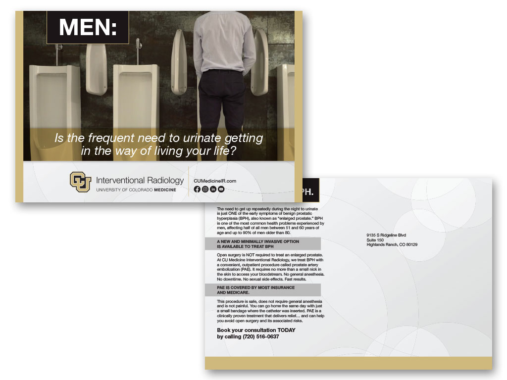 CU Medicine Interventional Radiology PAE Postcard